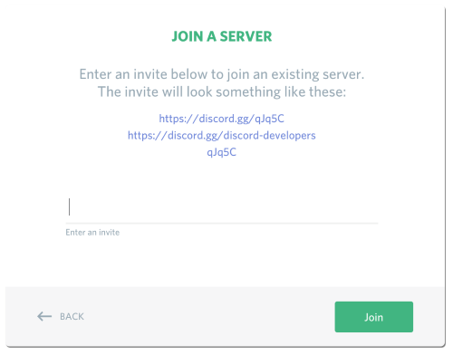 Discord server invitation